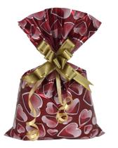 Sacos de presente metalizados 20x29cm 50un Aliança