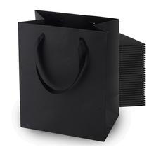 Sacos de presente MOXARYSU Black Paper 50 unidades 20x13x25cm para festa Sacos de presente MOXARYSU Black Paper 50 unidades 20x13x25cm para festa