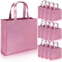 Sacos de presente PHOGARY grandes com alças 32x10x27cm rosa (x12) Sacos de presente PHOGARY grandes com alças 32x10x27cm rosa (x12)