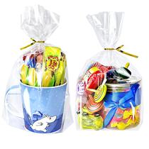 Sacos de presente PigpotParty Bottom Gusset 8x11 polegadas 100 unidades com gravatas Sacos de presente PigpotParty Bottom Gusset 8x11 polegadas 100 unidades com gravatas