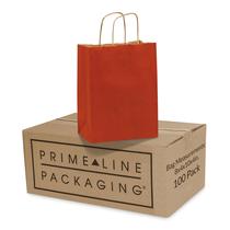 Sacos de presente Prime Line Packaging Small Red Kraft 8x4x10 cm, pacote com 100 Sacos de presente Prime Line Packaging Small Red Kraft 8x4x10 cm, pacote com 100