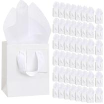 Sacos de presente Qilery Halloween Mini Paper 50 unidades com papel de seda