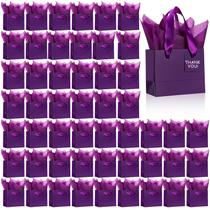 Sacos de presente Qilery Halloween Mini Paper 50 unidades com papel de seda