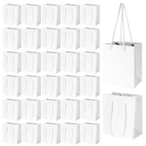Sacos de presente Rcybeo 50 Pack Mini 10 x 6 x 11,7 cm, papel branco