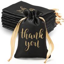 Sacos de presente Sieral Thank You Satin com cordão, 10 x 15 cm, 50 unidades Sacos de presente Sieral Thank You Satin com cordão, 10 x 15 cm, 50 unidades