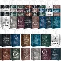 Sacos de presente Skyygemm Christian Paper 96 unidades com versículos da Bíblia
