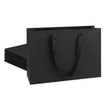 Sacos de presente STOBOCTER 12 peças Black Kraft 32x10x22 cm Sacos de presente STOBOCTER 12 peças Black Kraft 32x10x22 cm