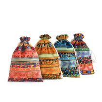 Sacos de presente SumDirect, etnia egípcia, linho, serapilheira, 13 x 18 cm, 20 unidades