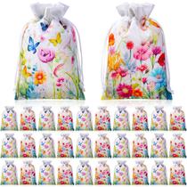 Sacos de presente Supervitae, 30 peças de serapilheira, flores silvestres, 10 x 15 cm