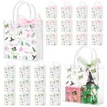 Sacos de presente Sweetude Witch Party, pacote com 24 unidades, PVC transparente com fita