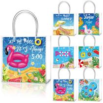 Sacos de presente Teenyyou Summer Party PVC transparente, 24 unidades com alça Sacos de presente Teenyyou Summer Party PVC transparente, 24 unidades com alça