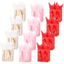 Sacos de presente Tenare Mini Saco de papel metálico de 12 unidades com lenço