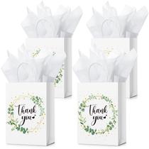 Sacos de presente Tinlade Thank You 30 unidades com papel de seda dourado