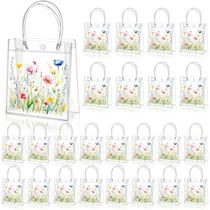 Sacos de presente Tioncy Wildflower Clear PVC Baby Shower, 24 unidades