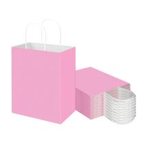 Sacos de presente Toovip Medium Light Pink Kraft Paper, pacote com 50 Sacos de presente Toovip Medium Light Pink Kraft Paper, pacote com 50