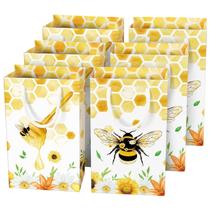 Sacos de presente WERNNSAI Bee Honey Party Supplies, pacote com 16 unidades para crianças Sacos de presente WERNNSAI Bee Honey Party Supplies, pacote com 16 unidades para crianças