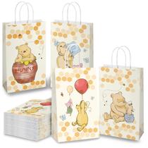 Sacos de presente wjrsxilt Pooh Bear 16 peças, alça de corda de 21 x 15 x 8 cm