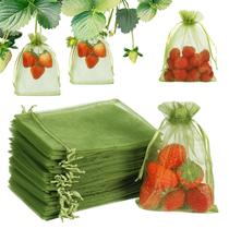 Sacos de Proteção para Frutas Shintop 10x15cm Malha Verde 100 unidades Sacos de Proteção para Frutas Shintop 10x15cm Malha Verde 100 unidades