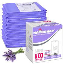 Sacos de recarga de baldes de fraldas RUZAKO Lavender Scent, pacote com 10