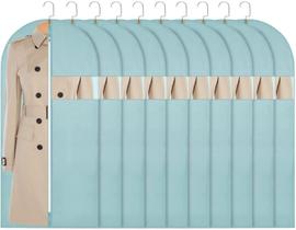 Sacos de roupas pendurados Sacos de terno (conjunto de 10) Capa protetora contra poeira Bolsa respirável para armazenamento de roupas no armário ou viagem - Azul 61 x 48 cm azul 24x48 Sacos de roupas pendurados Sacos de terno (conjunto de 10) Capa protetora contra poeira Bolsa respirável para armazenamento de roupas no armário ou viagem - Azul 61 x 48 cm azul 24x48