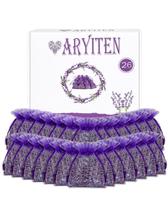 Sacos de sachê de lavanda francesa Aryiten, pacote com 26, 100% naturais Sacos de sachê de lavanda francesa Aryiten, pacote com 26, 100% naturais