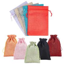 Sacos de serapilheira PH PandaHall Advent Calendar 10 cores 18x13cm Sacos de serapilheira PH PandaHall Advent Calendar 10 cores 18x13cm