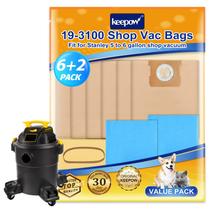 Sacos de vácuo KEEPOW Pack 11 (9+2) 19-3100 para Stanley 5-6 galões Sacos de vácuo KEEPOW Pack 11 (9+2) 19-3100 para Stanley 5-6 galões