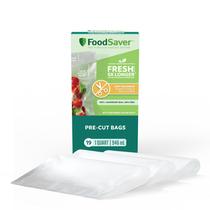 Sacos de vedação a vácuo FoodSaver Quart Pre-Cut, pacote com 19 Sacos de vedação a vácuo FoodSaver Quart Pre-Cut, pacote com 19