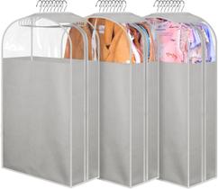 Sacos de vestuário MISSLO 10 reforçados para pendurar roupas 32 ternos Sacos de vestuário MISSLO 10 reforçados para pendurar roupas 32 ternos