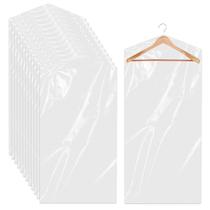Sacos de vestuário Sliverdew, pacote com 30, 60 x 90 cm, plástico transparente Sacos de vestuário Sliverdew, pacote com 30, 60 x 90 cm, plástico transparente