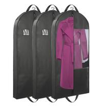 Sacos de vestuário Stykontin para pendurar roupas (pretas - 50 cm a 3 unidades)