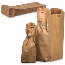 Sacos de vinho MT Products Kraft Paper, pacote descartável de 100 Sacos de vinho MT Products Kraft Paper, pacote descartável de 100