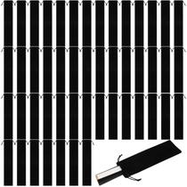 Sacos dobráveis para ventiladores de mão Windyun Velvet Black (48 unidades) Sacos dobráveis para ventiladores de mão Windyun Velvet Black (48 unidades)