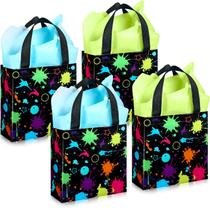 Sacos Glow Neon Favor Sanwuta com papel de seda, 24 unidades para festa Sacos Glow Neon Favor Sanwuta com papel de seda, 24 unidades para festa
