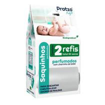 Sacos Higiênicos Pratzo Baby Refil 40 ou 80 Unidades - Sacos Higiênicos Pratzo Baby Refil 40 ou 80 Unidades -