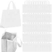 Sacos isolados para viagem FoldTier, 50 unidades de alimentos térmicos brancos Sacos isolados para viagem FoldTier, 50 unidades de alimentos térmicos brancos