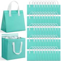 Sacos isolados para viagem FoldTier 50 unidades de alimentos térmicos verdes Sacos isolados para viagem FoldTier 50 unidades de alimentos térmicos verdes