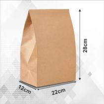 Sacos Kraft Liso 500unid - P (22x12x28) Sacos Kraft Liso 500unid - P (22x12x28)