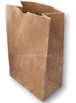 Sacos Kraft Pequeno Delivery Lanches 15x23x8,5 - 50 Unid