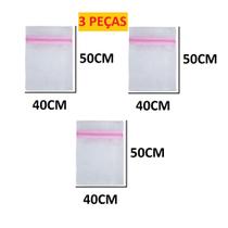 Sacos Lava Roupa Fácil Para Máquina de Lavar Peças Intimas e Delicadas Vários Tamanhos com Ziper Multiuso