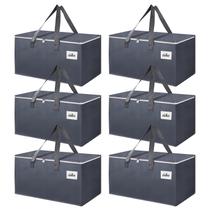 Sacos móveis Exquerece Exquerece Extra Large 93L 27x15x14cm 27kg, pacote com 6