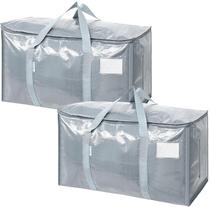 Sacos móveis TICONN Extra Large de 24 galões cinza claro (pacote com 2)