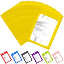 Sacos Mylar que podem ser fechados novamente (ANZNKU), 100 unidades de armazenamento de alimentos, 12 x 18 cm, dourados