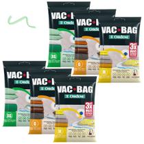 Sacos Organizadores A Vacuo 2un 45x65 2un 55x90 2un 80x100 Vac Bag