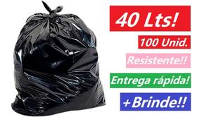Sacos P/ Lixo 40 Lts, Preto 100 Unid. Econômico Perfumado Zibag Sacos P/ Lixo 40 Lts, Preto 100 Unid. Econômico Perfumado Zibag