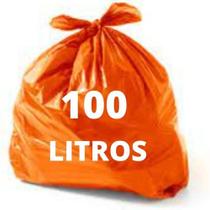 Sacos P/ Lixo Reciclável 100l Melhor Custo Beneficio 50 Un. Cor Laranja