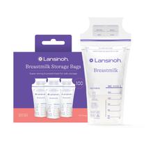 Sacos para Armazenamento de Leite Materno Lansinoh - 100 Unidades de 180ml