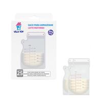 Sacos Para Armazenar Leite Materno 250ml Com Ziper Duplo Anti Vazamento - 25 UNIDADES VILATOY