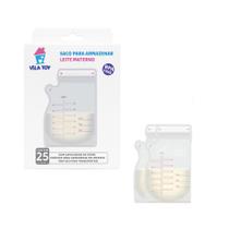 Sacos Para Armazenar Leite Materno 250ml Ziper Duplo Anti Vazamento 25 UN VILATOY