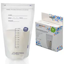 Sacos Para Armazenar Leite Materno Pré-esterilizados Livres de BPA Multikids 25un